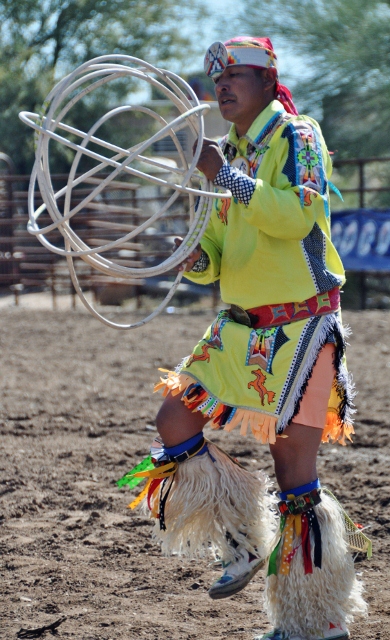 Native American dance performance